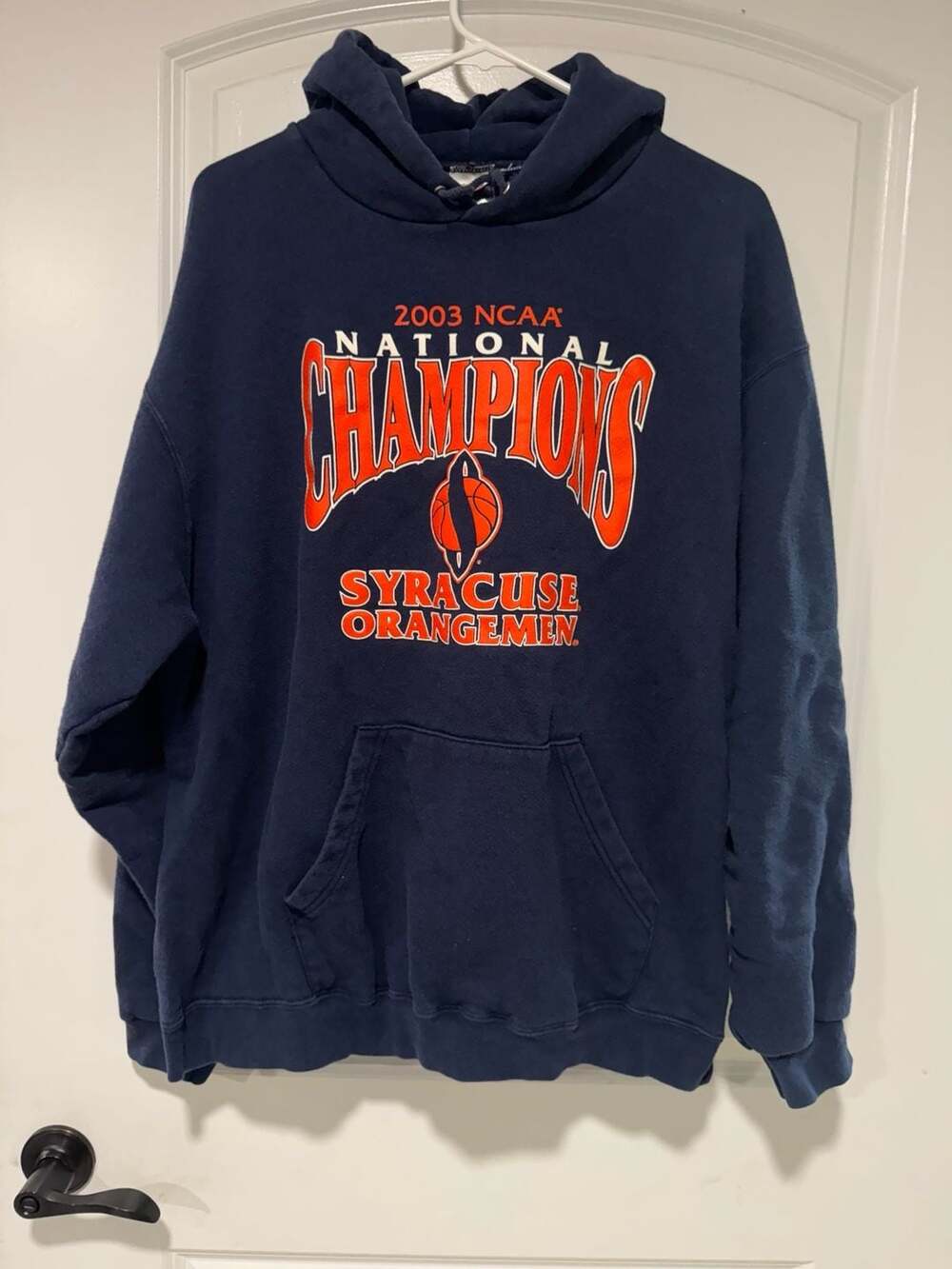 2003 Syracuse Orangemen NCAA Champions Hoodie College Basketball XL